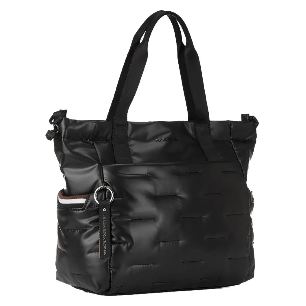 Hedgren HCOCN03/003 COCOON PUFFER Tote Bag Γυναικεία Τσάντα Μαύρη Τσάντες