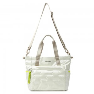 Hedgren HCOCN03/879 COCOON PUFFER Tote Bag Γυναικεία Τσάντα Λευκή Τσάντες