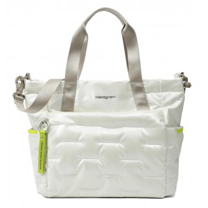 Hedgren HCOCN03/879 COCOON PUFFER Tote Bag Γυναικεία Τσάντα Λευκή Τσάντες