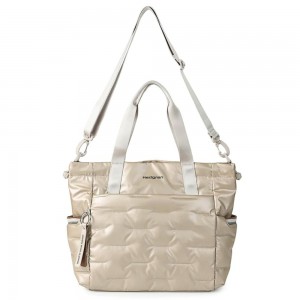 Hedgren HCOCN03/913 COCOON PUFFER Tote Bag Γυναικεία Τσάντα Μπεζ Τσάντες