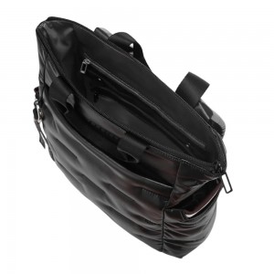 Hedgren HCOCN04/003 COCOON PUFFER Γυναικεία Τσάντα Πλάτης Μαύρη Τσάντες