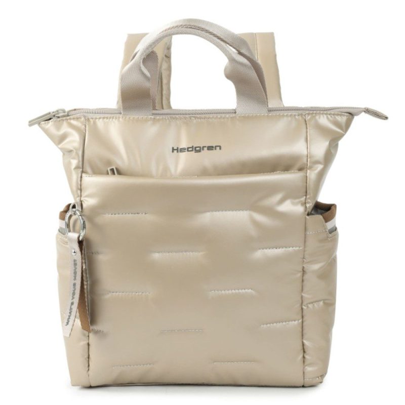 Hedgren HCOCN04/913 COCOON PUFFER Γυναικεία Τσάντα Πλάτης Μπεζ HEDGREN