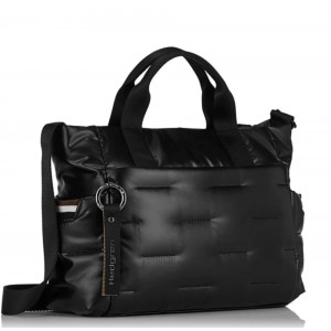 Hedgren HCOCN07/003 COCOON PUFFER Γυναικεία Τσάντα Χειρός- Χιαστή Μαύρη Τσάντες