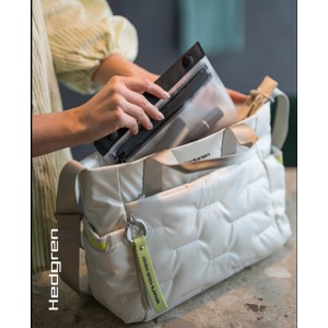 Hedgren HCOCN07/003 COCOON PUFFER Γυναικεία Τσάντα Χειρός- Χιαστή Μαύρη Τσάντες