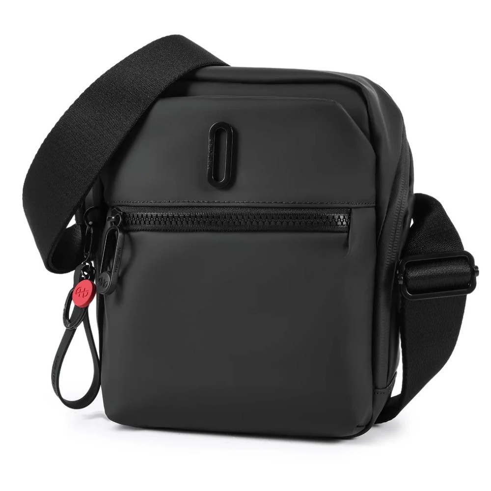 HEDGREN HLOOP01-003 COIL Ανδρική Τσάντα Ώμου / Χιαστί με Rfid Μαύρη Τσάντες