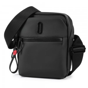 HEDGREN HLOOP01-003 COIL Ανδρική Τσάντα Ώμου / Χιαστί με Rfid Μαύρη Τσάντες
