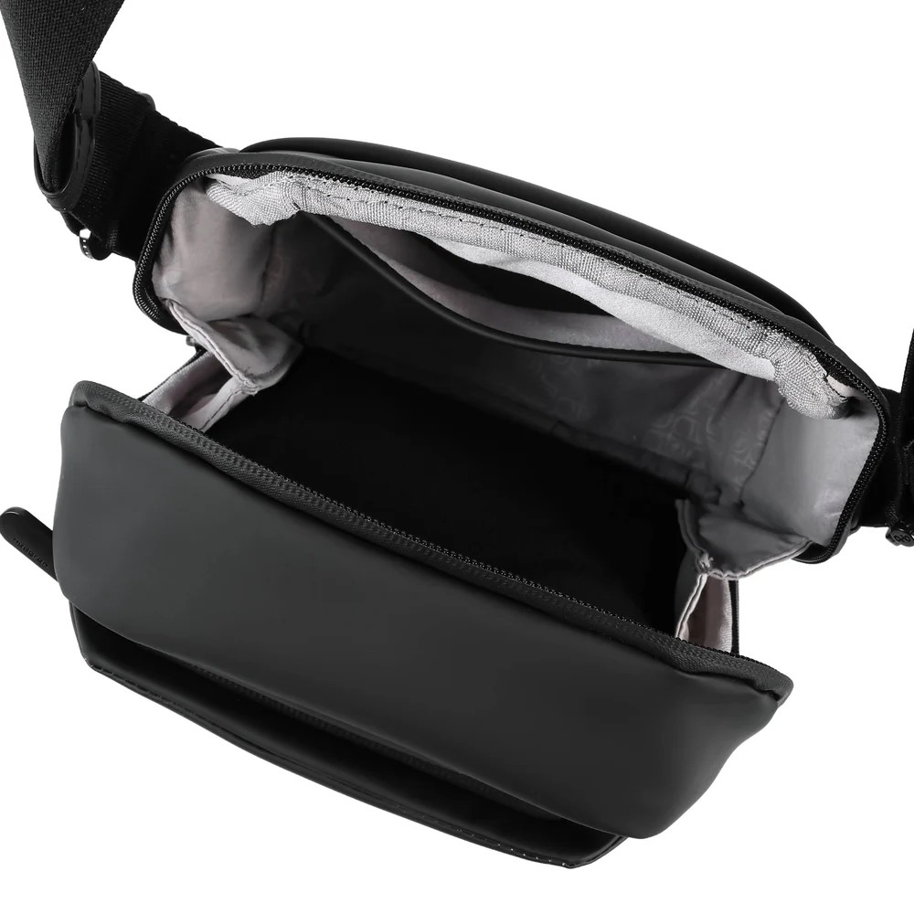 HEDGREN HLOOP01-003 COIL Ανδρική Τσάντα Ώμου / Χιαστί με Rfid Μαύρη Τσάντες