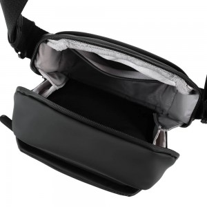 HEDGREN HLOOP01-003 COIL Ανδρική Τσάντα Ώμου / Χιαστί με Rfid Μαύρη Τσάντες