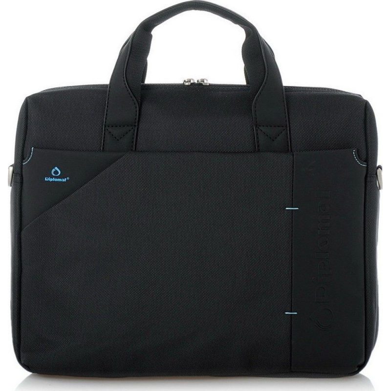 Diplomat LE75 Τσάντα Ώμου / Χειρός για Laptop 15.6" Μαύρη DIPLOMAT