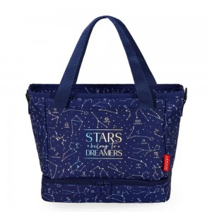 Legami Milano LLBAG0004 Τσαντάκι Φαγητού Χειρός STARS Μπλε