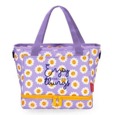 Legami Milano LLBAG0005 Τσαντάκι Φαγητού Χειρός DAISY Λιλά