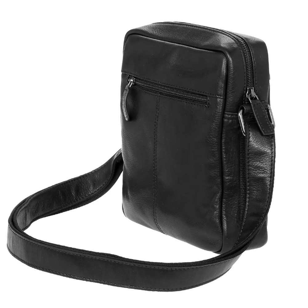 Diplomat LV87 Τσάντα Ώμου / Χιαστί Δέρμα Μαύρη Τσάντες