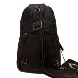 Diplomat LV88 Cross Bodybag/Ανδρική Τσάντα Στήθους Δέρμα Καφέ 3