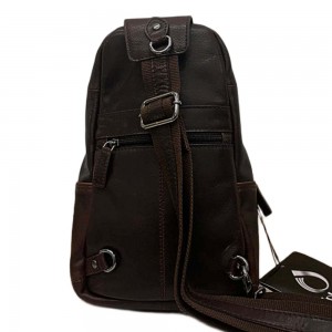 Diplomat LV88 Cross Bodybag/Ανδρική Τσάντα Στήθους Δέρμα Καφέ Τσάντες