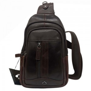 Diplomat LV88 Cross Bodybag/Ανδρική Τσάντα Στήθους Δέρμα Καφέ Τσάντες