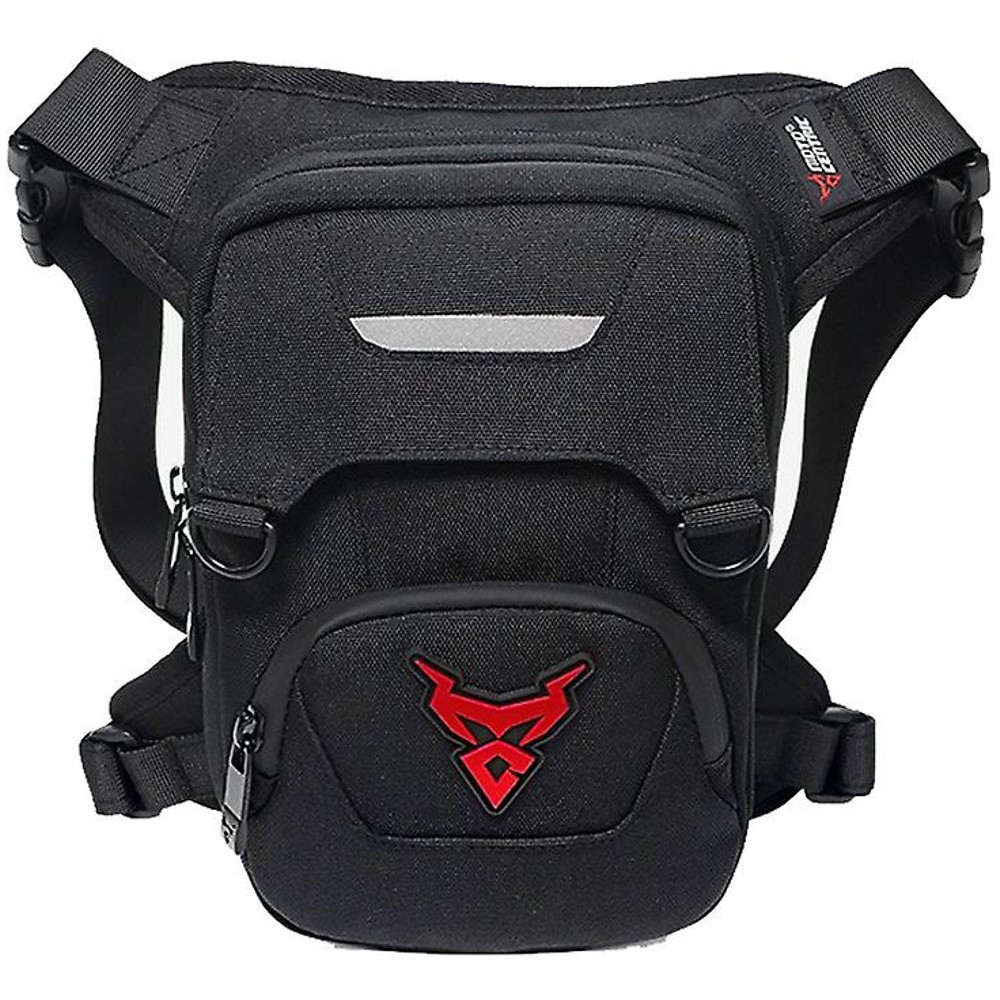 MotoCentric Τσαντάκι Μηρού Αναβάτη Μαύρο/κόκκινο MC-0129 Τσάντες