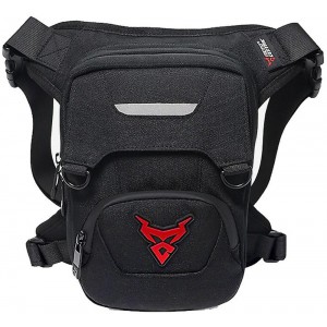 MotoCentric Τσαντάκι Μηρού Αναβάτη Μαύρο/κόκκινο MC-0129 Τσάντες