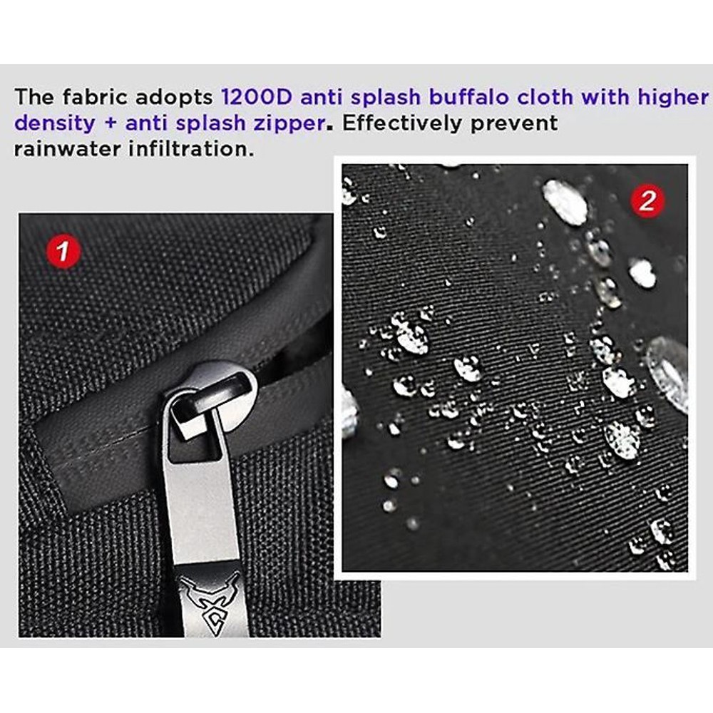 MotoCentric Τσαντάκι Μηρού Αναβάτη Μαύρο/γκρι MC-0129 Τσάντες