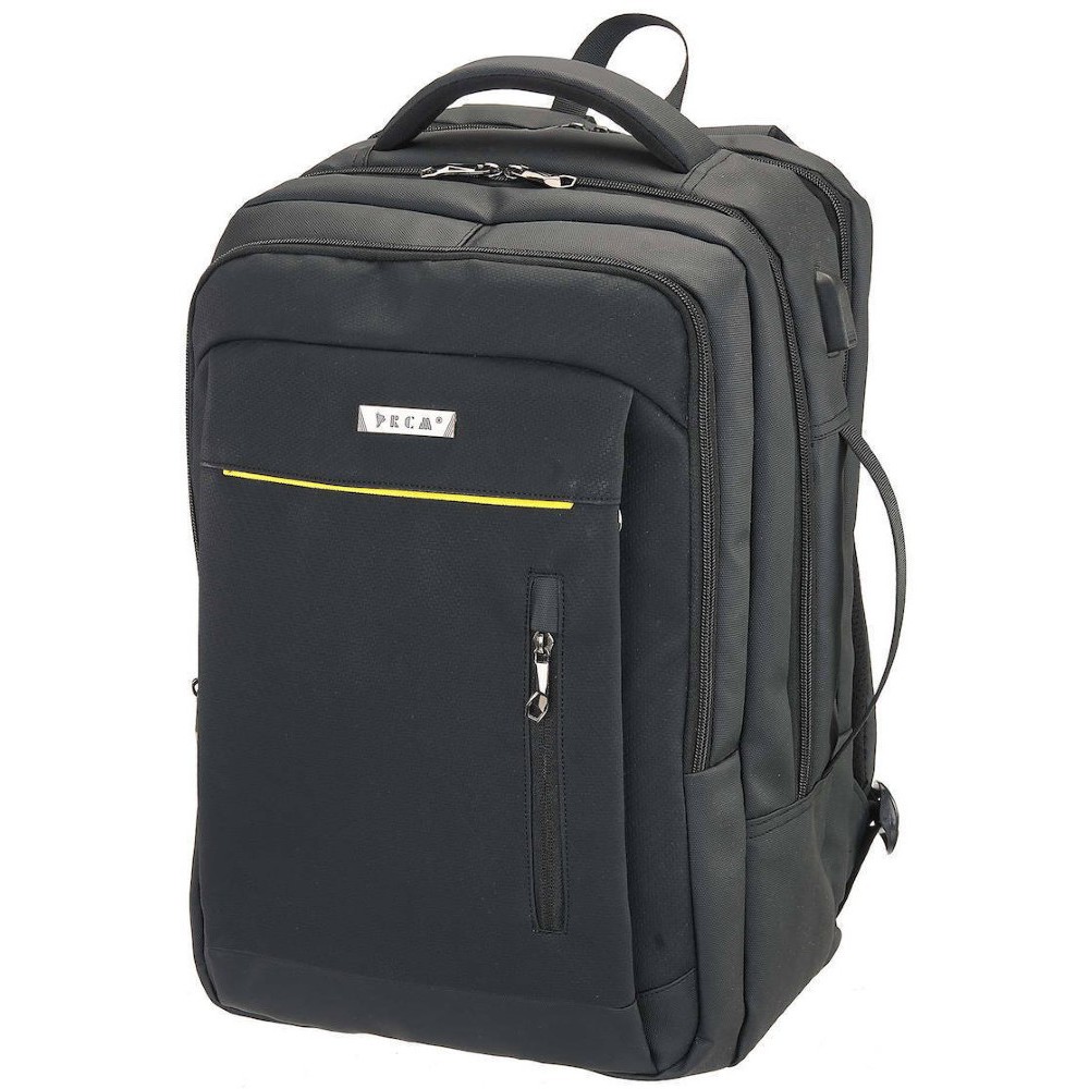 RCM 812 Τσάντα Πλάτης Backpack15.6" Μαύρη Τσάντες