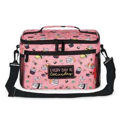Legami Milano SLBAG0006 Sushi Cat - Lunch Bag Pink