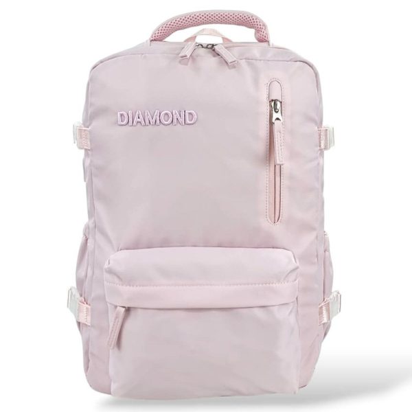 Classic Diamond SW6885 Σακίδιο Πλάτης Backpack Με USB Ροζ