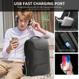 Tigernu Backpack T-B3976 laptop 15.6" με USB μαύρη 4