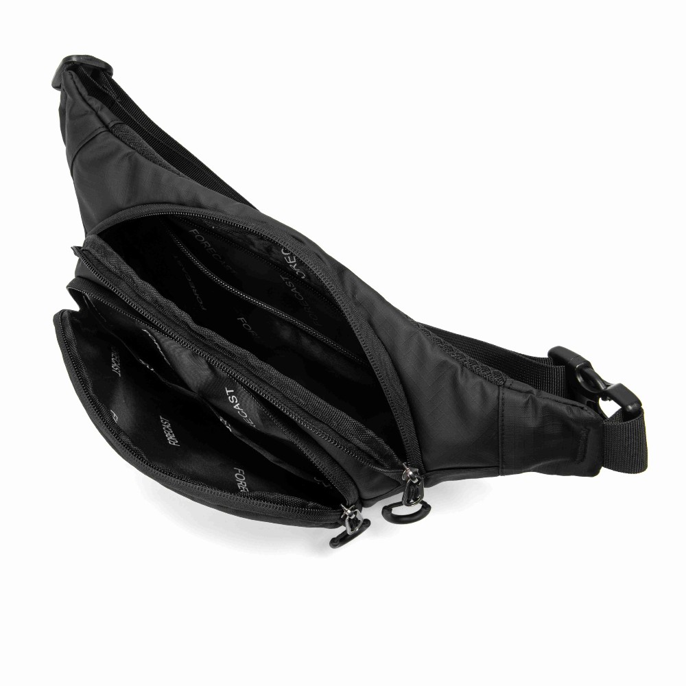 Forecast ΤΑ8154 Ανδρικό Τσαντάκι Μέσης Μαύρο Τσάντες