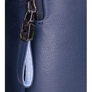 Aeronautica Militare AM-532 Χαρτοφύλακας Δέρμα με Ύφασμα Μπλε