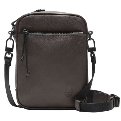 Timberland TB0A61D7F25 Tuckerman Ανδρική Τσάντα Ώμου / Χιαστί  Δέρμα Καφέ