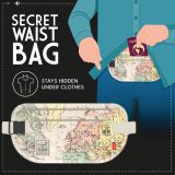 Legami Milano WBAG0001 Travel Ταξιδιωτικό Τσαντάκι Μέσης Ultra-slim Μπεζ 5