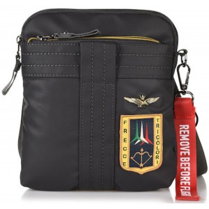 Aeronautica Militare AM-340 Ανδρική Τσάντα Ώμου / Χιαστί Γκρι