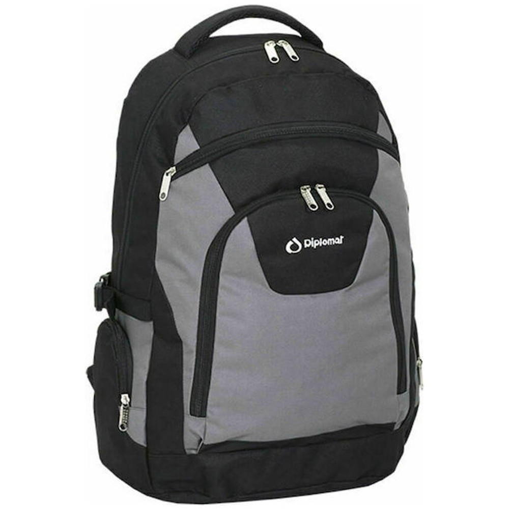 Diplomat Σακίδιο Πλάτης BF12 Γκρι Bags
