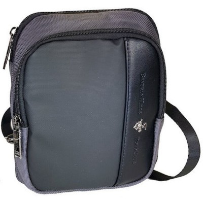 Beverly Hills Polo Club BH-1370 Τσαντάκι ώμου Γκρι με μαύρο