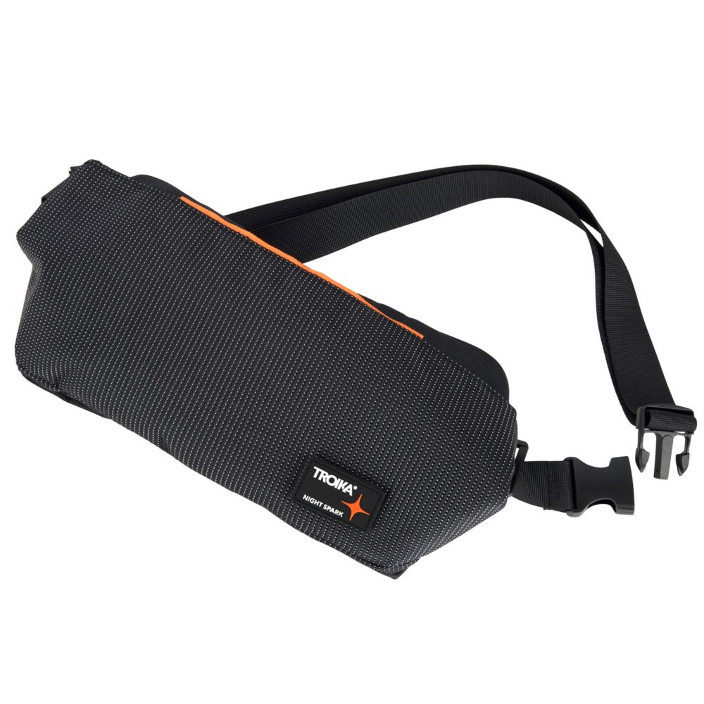 TROIKA BNS16/BK NIGHT SPARK SLINGBAG Τσαντάκι Μέσης/Cross Bodybag Μαύρο Τσάντες