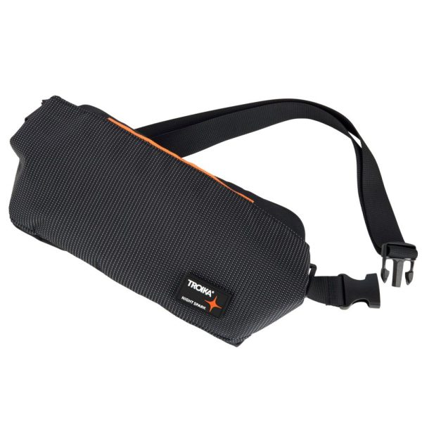 TROIKA BNS16/BK NIGHT SPARK SLINGBAG Τσαντάκι Μέσης/Cross Bodybag Μαύρο