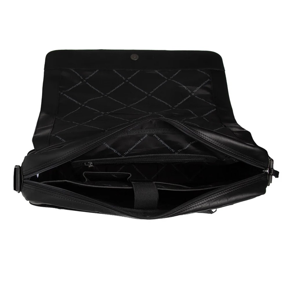 The Chesterfield Brand C48.055200 Richard leather crossbody/shoulder bag black Bags