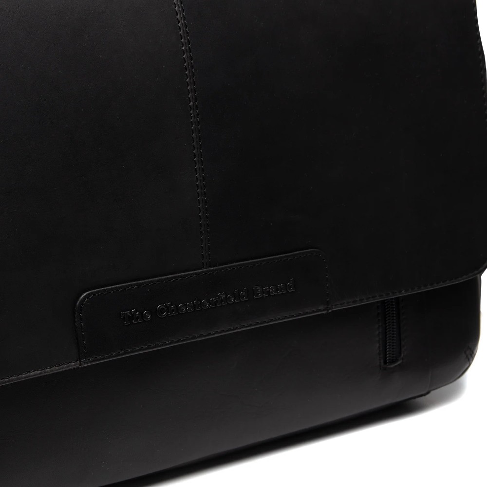 The Chesterfield Brand C48.055200 Richard leather crossbody/shoulder bag black Bags