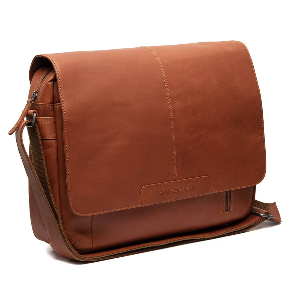 The Chesterfield Brand C48.055231 Richard Leather Crossbody/Shoulder Bag Cognac Bags