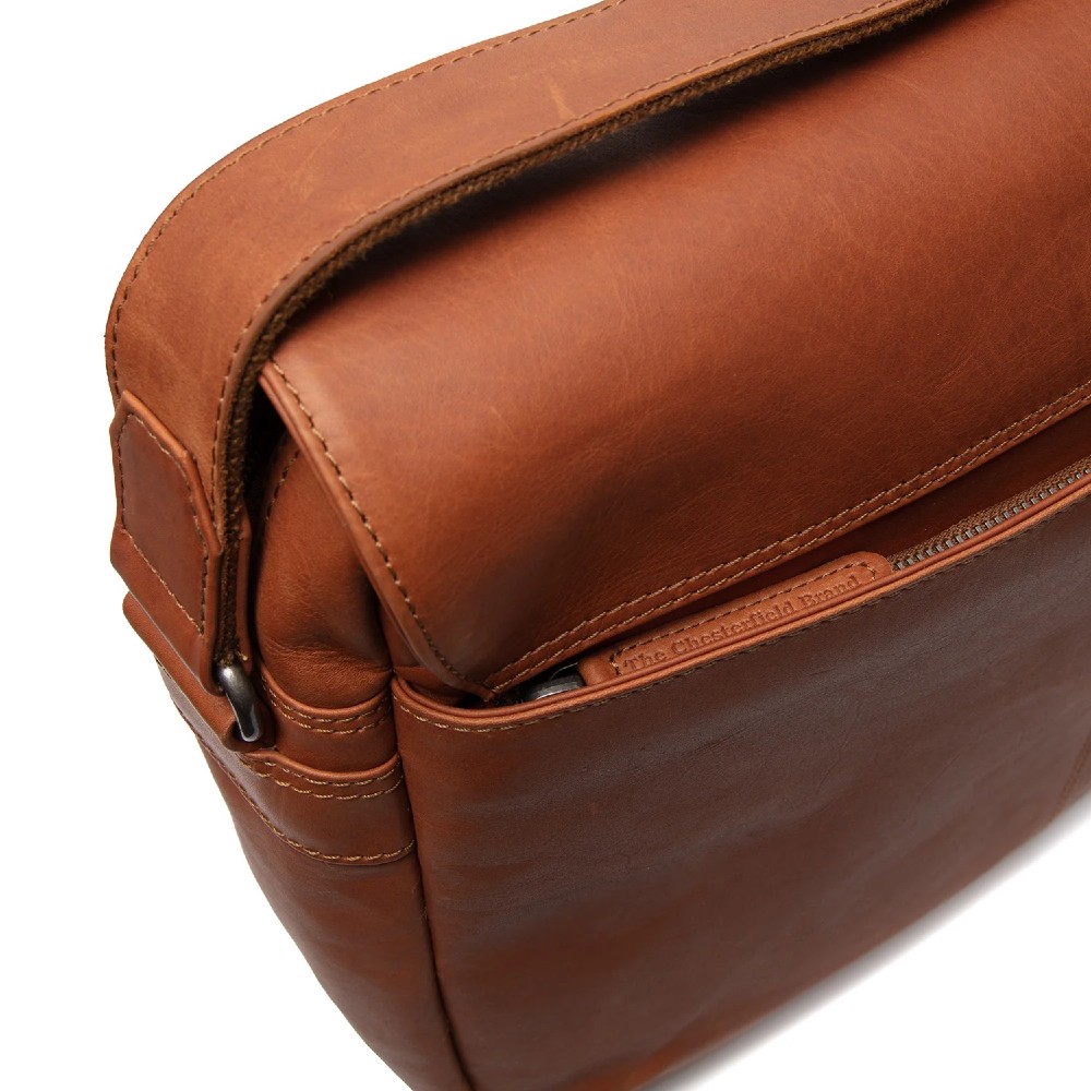 The Chesterfield Brand C48.055231 Richard Leather Crossbody/Shoulder Bag Cognac Bags