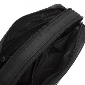The Chesterfield Brand C48.122200 Leather Hand/Crossbody Bag Black Bags