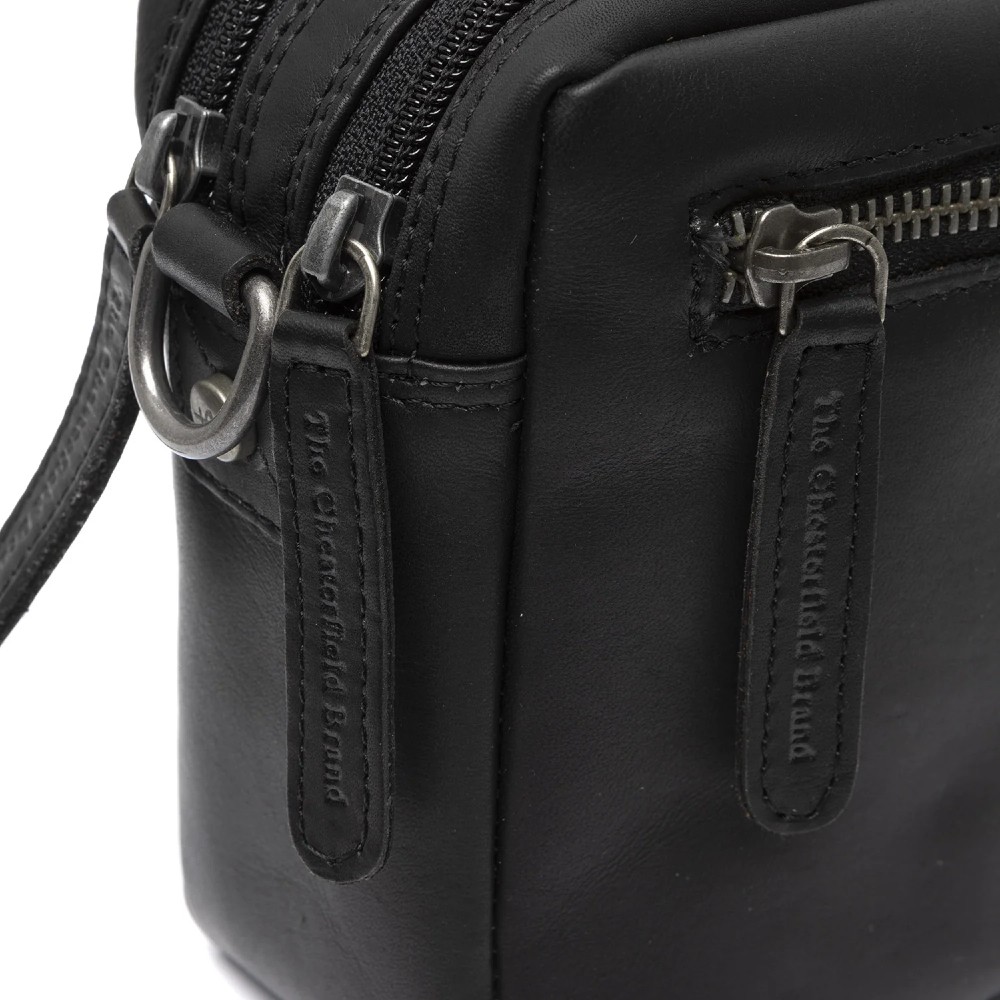 The Chesterfield Brand C48.122200 Leather Hand/Crossbody Bag Black Bags