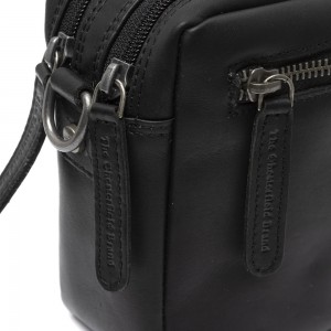 The Chesterfield Brand C48.122200 Leather Hand/Crossbody Bag Black Bags