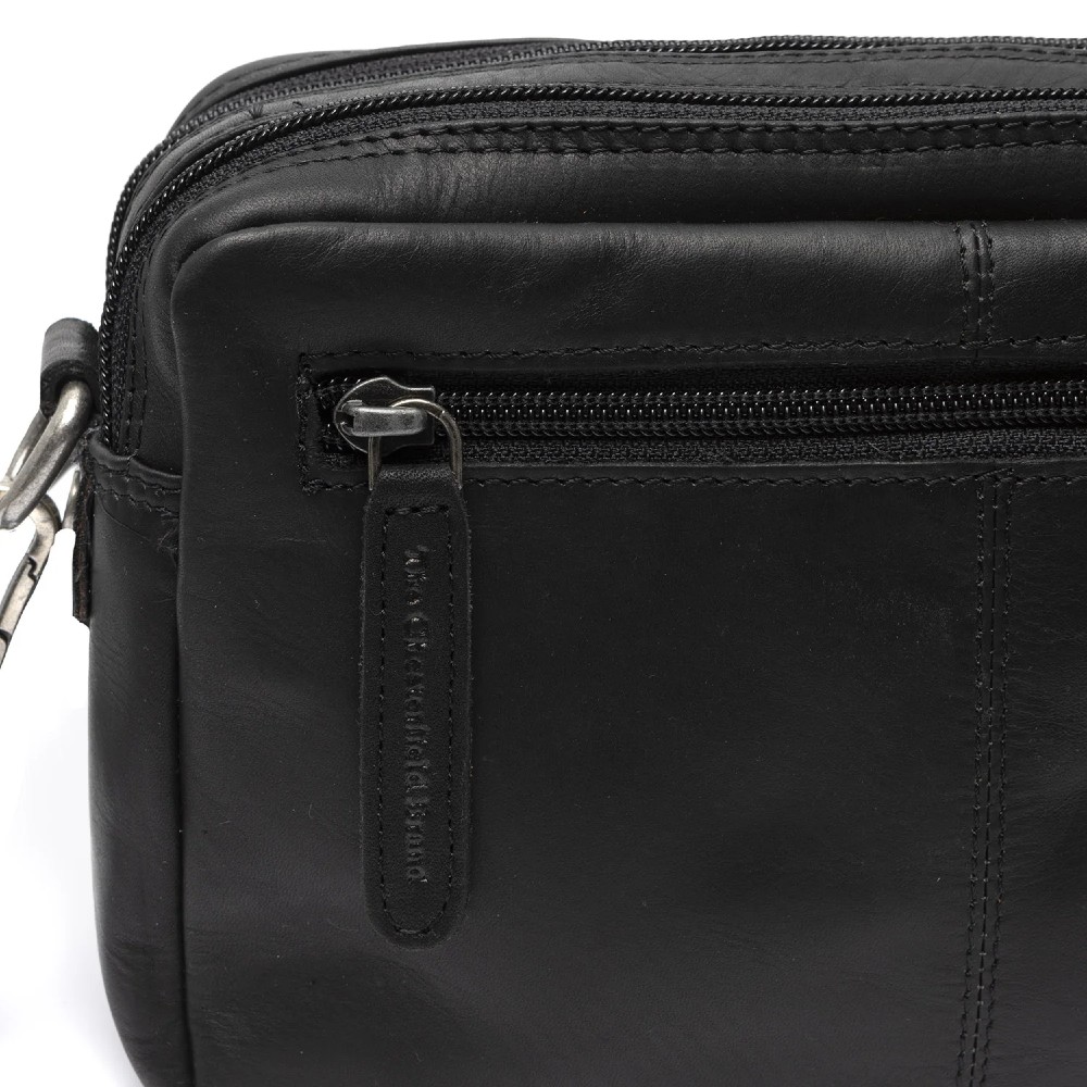 The Chesterfield Brand C48.122200 Leather Hand/Crossbody Bag Black Bags
