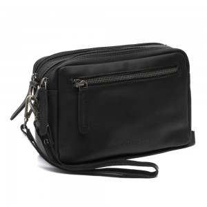 The Chesterfield Brand C48.122200 Leather Hand/Crossbody Bag Black Bags