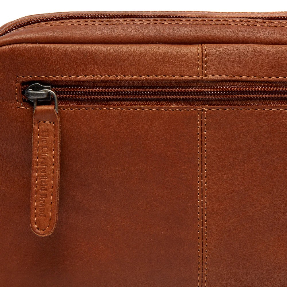 The Chesterfield Brand C48.122231 Leather Hand/Crossbody Bag Cognac Bags
