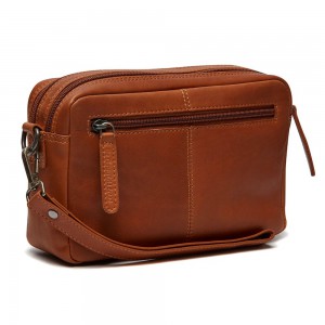 The Chesterfield Brand C48.122231 Leather Hand/Crossbody Bag Cognac Bags