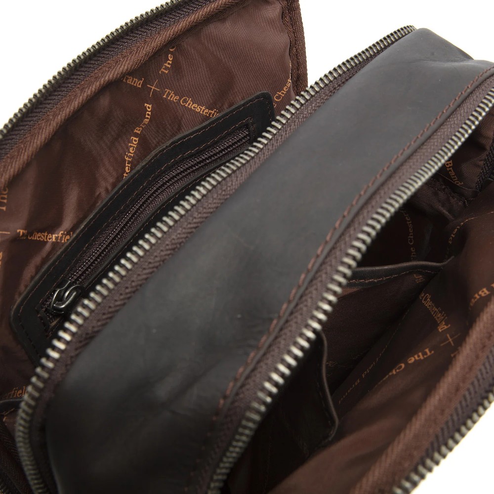 The Chesterfield Brand C48.095501 Leather Men's Crossbody/Shoulder Bag Brown Bags
