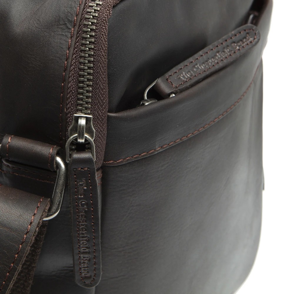 The Chesterfield Brand C48.095501 Leather Men's Crossbody/Shoulder Bag Brown Bags