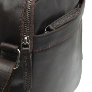 The Chesterfield Brand C48.095501 Leather Men's Crossbody/Shoulder Bag Brown Bags