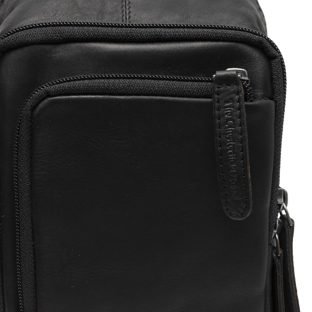 The Chesterfield Brand C58.028400 Riga Leather Chest/Crossbody Bag Black Bags